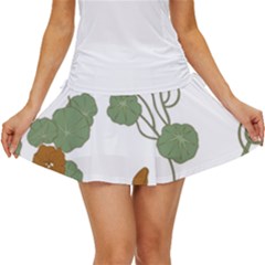 Nasturtium Flowers Plant Leaves Women s Skort by Ndabl3x