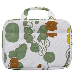 Nasturtium Flowers Plant Leaves Travel Toiletry Bag With Hanging Hook by Ndabl3x