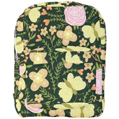 Flowers Rose Blossom Pattern Full Print Backpack by Ndabl3x