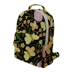 Flowers Rose Blossom Pattern Flap Pocket Backpack (large) by Ndabl3x