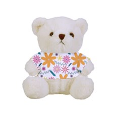 Pattern Background Vintage Floral Full Print Cuddly Teddy Bear by Ndabl3x