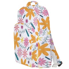 Pattern Background Vintage Floral Double Compartment Backpack by Ndabl3x