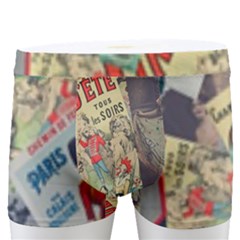 Paper Scattered Vintage Men s Boxer Briefs