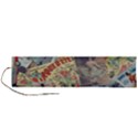 Paper Scattered Vintage Roll Up Canvas Pencil Holder (L) View1