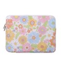 Pattern Background Vintage Floral 13  Vertical Laptop Sleeve Case With Pocket View1