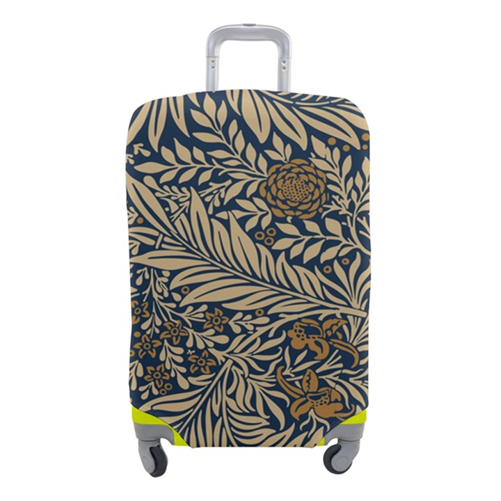 Brown Vintage Background Vintage Floral Pattern Luggage Cover (Small)