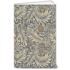 Brown Vintage Background Vintage Floral Pattern 8  X 10  Softcover Notebook by Ndabl3x