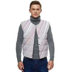 Marble Texture Marble Painting Men s Button Up Puffer Vest	