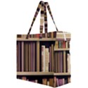 Books Bookshelves Office Fantasy Background Artwork Book Cover Apothecary Book Nook Literature Libra Canvas Travel Bag View2