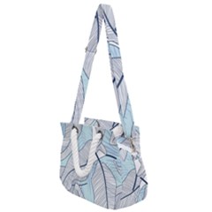 Tropical Flower Seamless Pattern Rope Handles Shoulder Strap Bag by Ket1n9