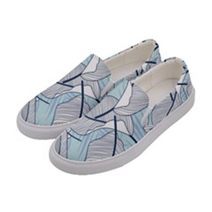 Tropical Flower Seamless Pattern Women s Canvas Slip Ons by Ket1n9