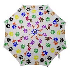 Pawprints Paw Prints Paw Animal Hook Handle Umbrellas (large) by Apen