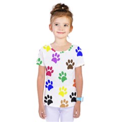 Pawprints Paw Prints Paw Animal Kids  One Piece T-shirt