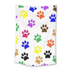 Pawprints Paw Prints Paw Animal Small Tapestry by Apen