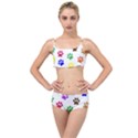 Pawprints Paw Prints Paw Animal Layered Top Bikini Set View1