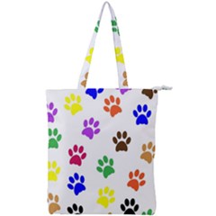 Pawprints Paw Prints Paw Animal Double Zip Up Tote Bag by Apen