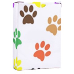 Pawprints Paw Prints Paw Animal Playing Cards Single Design (rectangle) With Custom Box