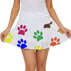 Pawprints Paw Prints Paw Animal Women s Skort by Apen