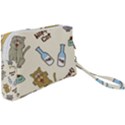 Happy Cats Pattern Background Wristlet Pouch Bag (Small) View2