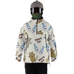 Happy Cats Pattern Background Men s Ski And Snowboard Waterproof Breathable Jacket by Grandong