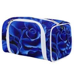 Blue Roses Flowers Plant Romance Blossom Bloom Nature Flora Petals Toiletries Pouch by Proyonanggan