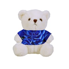 Blue Roses Flowers Plant Romance Blossom Bloom Nature Flora Petals Full Print Tee For Cuddly Teddy Bear by Proyonanggan