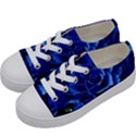 Blue Roses Flowers Plant Romance Blossom Bloom Nature Flora Petals Kids  Low Top Canvas Sneakers View2