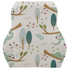 Pattern Sloth Woodland Car Seat Velour Cushion  by Hannah976