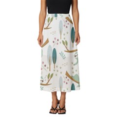 Pattern Sloth Woodland Classic Midi Chiffon Skirt by Hannah976