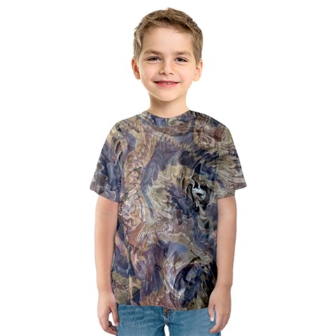 Abstract Wings Kids  Sport Mesh T-shirt by kaleidomarblingart