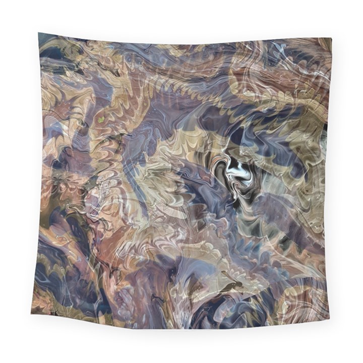 Abstract wings Square Tapestry (Large)