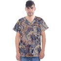 Abstract wings Men s V-Neck Scrub Top View1