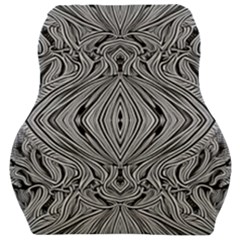 Black And White Pattern 1 Car Seat Velour Cushion  by 2607694