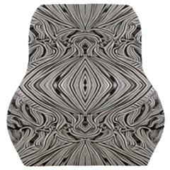 Black And White Pattern 1 Car Seat Back Cushion  by 2607694