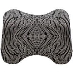 Black And White Pattern 1 Head Support Cushion by 2607694