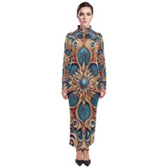 Pattern 1 Turtleneck Maxi Dress by 2607694