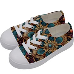 Pattern 1 Kids  Low Top Canvas Sneakers by 2607694