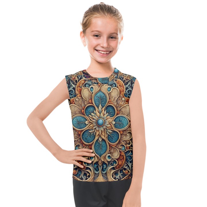 Pattern 1 Kids  Mesh Tank Top