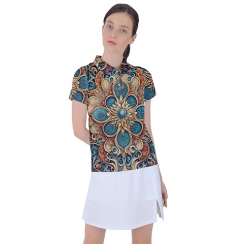 Pattern 1 Women s Polo T-shirt by 2607694