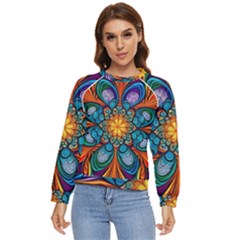 Pattern 2 Women s Long Sleeve Raglan T-shirt