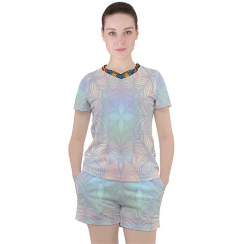 Pattern 2a Pattern 2 Women s T-shirt And Shorts Set by 2607694