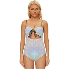 Pattern 2a Pattern 2 Knot Front One-piece Swimsuit by 2607694