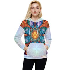 Pattern 2a Pattern 2 Women s Lightweight Drawstring Hoodie by 2607694