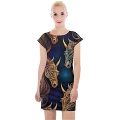 Pattern 5 Cap Sleeve Bodycon Dress