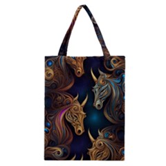 Pattern With Horses Classic Tote Bag by 2607694a