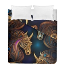 Pattern With Horses Duvet Cover Double Side (full/ Double Size) by 2607694a