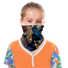 Pattern With Horses Face Covering Bandana (kids)