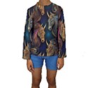 pattern with horses Kids  Long Sleeve Swimwear View1