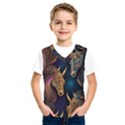 pattern with horses Kids  Basketball Tank Top View1