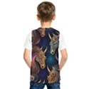 pattern with horses Kids  Basketball Tank Top View2